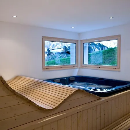 Panorama Chalet With Views To The Glaciers And The Dom 펜션 Saas Fee