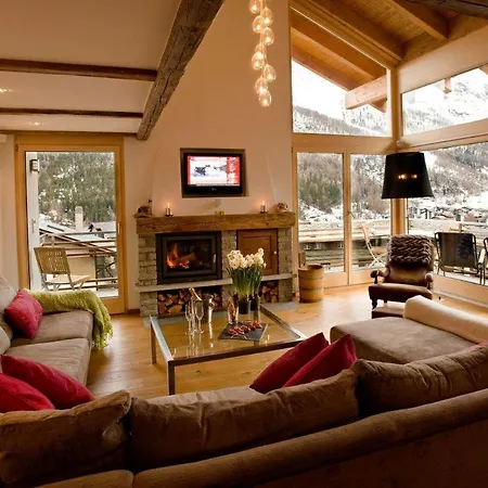 Panorama Chalet With Views To The Glaciers And The Dom Saas Fee