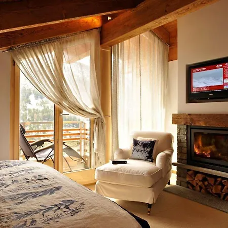 Panorama Chalet With Views To The Glaciers And The Dom 펜션 Saas Fee
