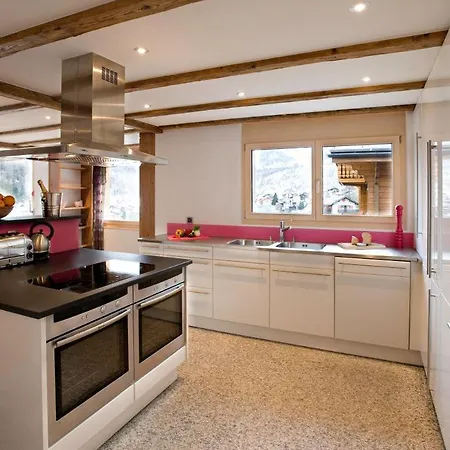 Panorama Chalet With Views To The Glaciers And The Dom 펜션 Saas Fee